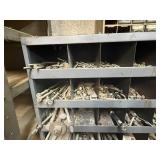 Metal Bolt Bin & Contents