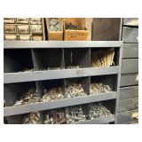 Metal Bolt Bin & Contents