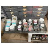 Metal Organizer & Contents