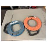 2 Steel Fish Tape Reels