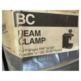 3 Bins of Electrical Items - Beam Clamps
