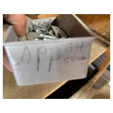 3 Bins of Electrical Items - Beam Clamps