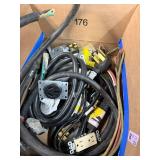 Box of Range Cords, Dryer Cords & Electrical Supplies