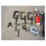 Clamps, Caulking Guns, Grease Gun & Chalk Line
