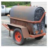 Portable Towable Charcoal Pig Roaster 5 Ft L X 26" W X 45" High, Heavy Duty Commercial Grade Construction