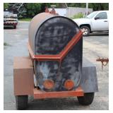 Portable Towable Charcoal Pig Roaster 5 Ft L X 26" W X 45" High, Heavy Duty Commercial Grade Construction