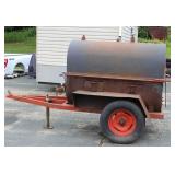 Portable Towable Charcoal Pig Roaster 5 Ft L X 26" W X 45" High, Heavy Duty Commercial Grade Construction