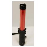 Bright LED Safety Traffic Baton Flashlight Stick With Self Whistle, Front Light & Magnetic Base. New In Box