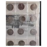 Korean War Coin  Collection - 52 Stamped (Kennedy Half Dollars) Commemorative Coins from the Koran War with History (Album). Mystic Stamp Company