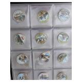 Korean War Coin  Collection - 52 Stamped (Kennedy Half Dollars) Commemorative Coins from the Koran War with History (Album). Mystic Stamp Company