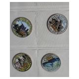 Korean War Coin  Collection - 52 Stamped (Kennedy Half Dollars) Commemorative Coins from the Koran War with History (Album). Mystic Stamp Company