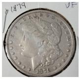 1879 Morgan Silver Dollar - VF