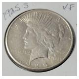 1925-S Silver Peace Dollar - VF