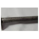 Rare F-DICK 18"long Brass BullHead Honing Sharpening Steel - Vintage from 1873-1940s,  Made in Germany