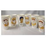 16 Vintage 7-Eleven Slurpee Hall of Fame Cups - includes names like Nolan Ryan, Micky Mantle, Lou Gehrig, Yogi Berra, Willie Mays and others.  Made in the 70