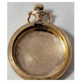 Vintage Waltham Pocket Watch includes a Burlington Case made of 2 plates of solid Gold over composition.  Watch does not work.
