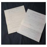 2 Vintage Original Court Documents .  One from the "First District Court of Exxex. Commonwealth" - 16th day of April 1889 and one from the "House of Correction Commonwealth of Massachusetts" - October