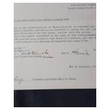 2 Vintage Original Court Documents .  One from the "First District Court of Exxex. Commonwealth" - 16th day of April 1889 and one from the "House of Correction Commonwealth of Massachusetts" - October