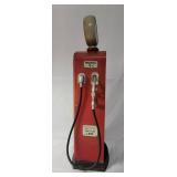 Fire Chief Replica Gas Pump Cabinet.- with working clock.  Made in the 50
