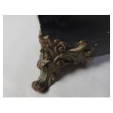 Antique Seth Thomas Adamantine 6 Pillar Mantle Clock with Lions Head Handles. Patented 1880.  No key and it is not functional. 16 1/2" L x 10 1/2" W x 5" D