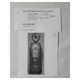 Fire Chief Replica Gas Pump Cabinet.- with working clock.  Made in the 50