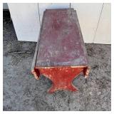 Drop Leaf Bench Table