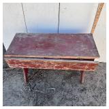 Drop Leaf Bench Table