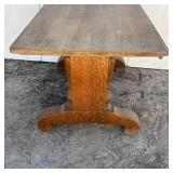 Wooden Coffee Table - Decorations on legs