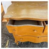 Wooden Dresser with Mirror