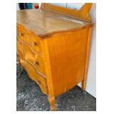 Wooden Dresser with Mirror