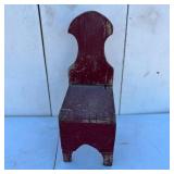 Small Red Wood Chair