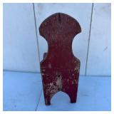 Small Red Wood Chair