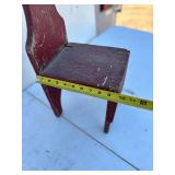 Small Red Wood Chair