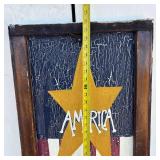 "America" Window Painting Sign