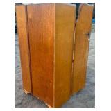 A Retro Birds Eye Maple Wardrobe Cabinet by Durable Suites LTD