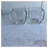 Glass Candel holder, Vase and Glass square bowls
