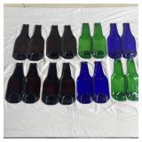 Melted Glass Bottle Double Spoon Rests Lot of 8