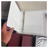 Lot of 7 3-Ring Binders Various Colors 1.5 Inch