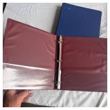 Lot of 7 3-Ring Binders Various Colors 1.5 Inch