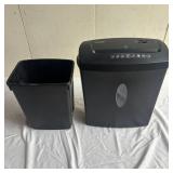 Staples Paper Shredder and Small Trash Can