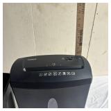 Staples Paper Shredder and Small Trash Can