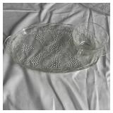 8 Piece Anchor Hocking Snack Plates with Cups - Glass with box