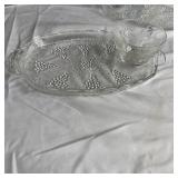 8 Piece Anchor Hocking Snack Plates with Cups - Glass with box