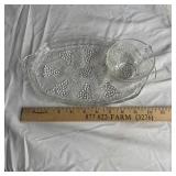 8 Piece Anchor Hocking Snack Plates with Cups - Glass with box