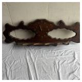 Vintage Wooden Clock with Shelf