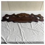 Vintage Wooden Clock with Shelf