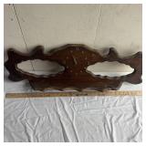 Vintage Wooden Clock with Shelf