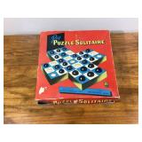 Peg Puzzle Solitaire Vintage Board Game by Milton Bradley Co