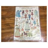Antique Paper Doll Cutouts with Clothes - Exact Replica of Museum Collection of 1800