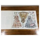 Antique Paper Doll Cutouts with Clothes - Exact Replica of Museum Collection of 1800